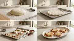 Mini pizze a cuore: il trucco della precottura per farle croccanti sotto e filanti sopra